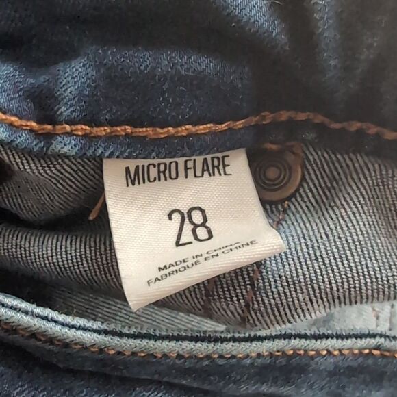 Bdg micro flare low rise jeans size 28 patch pockets - Picture 9 of 12